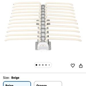 Amazon Essentials Cream Adjustable Hanger Rack